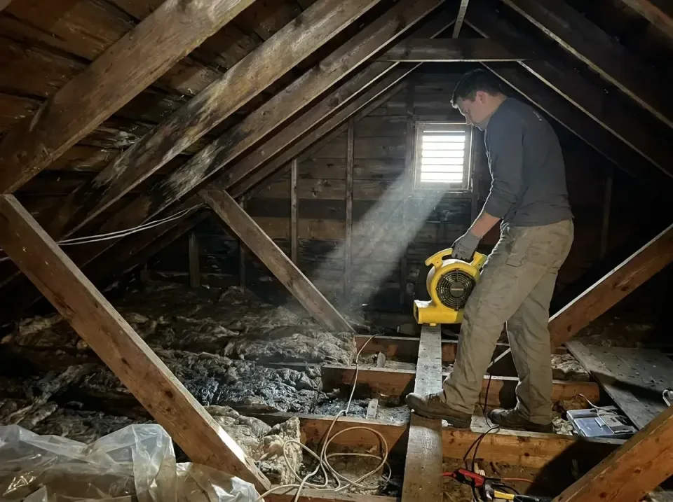 attic-water-damage-drying-proc-007 — frequently asked questions, Emergency Water Extraction & 24/7 Flood Response in Poydras…